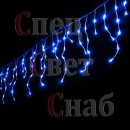 Светодиодная гирлянда бахрома. Синяя. 1х0,6м