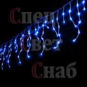 Светодиодная гирлянда бахрома Синяя 4x0,6м