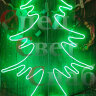 Уличное световое панно "Елочка" Зеленая 85х70см неон